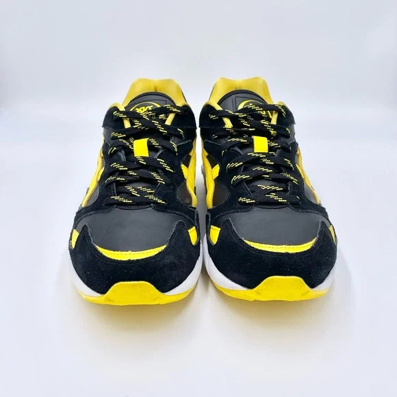 Asics Gel Diablo ‘Welcome To The Dojo’ Sun Logo Yellow Black Sneaker Men’s Sz 10 - Picture 3 of 11